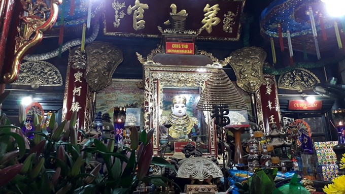 Cung thờ ông Hoàng Bảy tại đền Bảo Hà Lào Cai