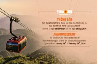 Lịch bảo dưỡng cáp treo Sun World Fansipan Legend